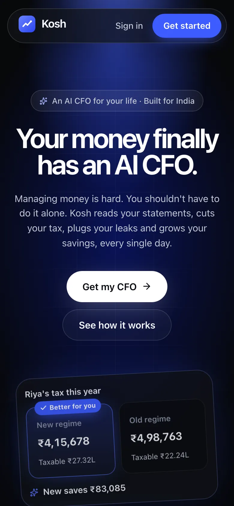 Kosh on mobile